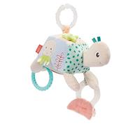 Fehn Juguete de actividades Tortuga - Para colgar | Con elementos para agarrar y sonidos - juguete educativo para bebés desde el nacimiento