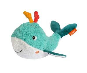 Fehn Juguete de baño Ballena - Animal Flotante de Tela para bebé | Juguete acuático para variar los juegos y divertirse en la bañera, para bebés y niños desde el nacimiento