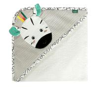 fehn ® Toalla de baño con capucha Zebra 80 x 80 cm - talla80x80 cm
