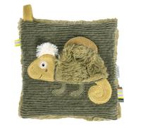Fehn Kirschkernkissen Chamäleon - Kuschelkissen mit entnehmbarem Wärme-/ Kältesäckchen für Babys und Kleinkinder