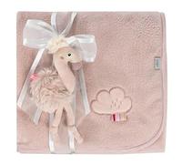Fehn Kuscheldecke Flamingo - Kuschelige Schmusedecke für Babys und Kleinkinder AB 0+ Monaten - Zum Kuscheln, als Krabbelunterlage, Schnuffeltuch Oder Zudecke für zuhause und unterwegs