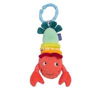 Fehn - Langosta con vibración, juguete de actividad motora para colgar en el cochecito, la cuna y la sillita de coche, para morder, agarrar y generar sonidos, para bebés e infantil desde 3 meses