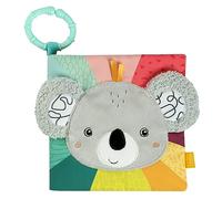 Fehn libro de tela bebé koala, libro de tela para bebé, libro de juguete para bebé con sonajero y papel susurrante, libro de tela para bebés y niños pequeños a partir de 3 meses