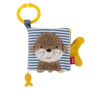 Fehn Libro de Tela Nutria, Libro para Tocar y Sentir con Motivos de Animales, 8 páginas con emocionantes Colores y Funciones para Sentir, agarrar y maravillarse, a Partir de los 0 Meses