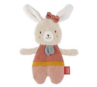Fehn Liebre crujiente NATUR - animal de actividad crujiente de algodón de cultivo ecológico para agarrar, jugar y hacer ruido - para bebés y niños pequeños a partir de 0 meses