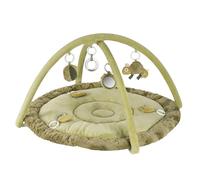 Fehn Manta 3D Camaleón - Arco y juguetes para bebés | 7 juguetes extraíbles estimulan agarre, vista y oído - para jugar tumbado y gatear desde el nacimiento