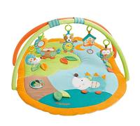 Fehn Manta 3D Sleeping Forest - Arco y juguetes para bebés | 5 juguetes extraíbles estimulan agarre, vista y oído - para jugar tumbado y gatear desde el nacimiento