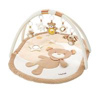 Fehn manta de actividades 3D arco de juegos Rainbow - Manta de juego para bebés con 5 juguetes extraíbles para agarrar - para bebés y niños a partir de 0 meses - como regalo por el nacimiento