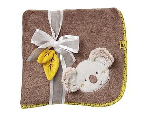 Fehn manta de peluche koala - Manta mullida y suave para bebés y niños pequeños a partir de 0+ meses - Para abrazar, como alfombrilla para gatear o para casa y para llevar fuera