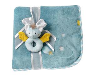 Fehn Manta de peluche Murciélago - manta para gatear para cochecitos y sillas de bebé - para bebés a partir de 0 meses