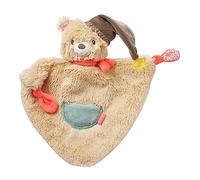 Fehn peluche juguete osito Bruno, peluche para recién nacidos, ayuda para dormir peluche chupete de tela, peluche para dormir de tela para bebés y niños de 0+ meses
