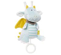 Fehn Mini caja de música Dragón - Peluche para bebés | Caja de música de cuerda con melodía Duerme, pequeño - calma al bebé desde el nacimiento