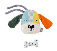 Fehn mini caja de música perro NATUR - Peluche y ayuda para dormir con algodón de cultivo ecológico - Melodía: Buena Luna - Juguete para bebés y niños pequeños a partir de 0 meses