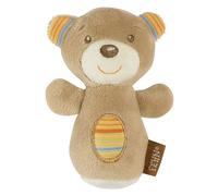 Mini-Rassel Teddy - Mini-Greifling zum Rasseln, Fühlen, Spielen - kuschelweiches Stoff-Tier - ein treuer Begleiter für Babys und Kleinkinder ab 0+ Monaten