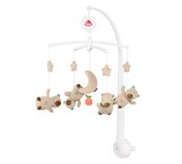 Fehn Móvil musical Capybara Clara - Móvil de cuerda con melodía | Melodía Sabes cuántas estrellas y figuras para entretener y calmar al bebé - con fijación a la cuna, de 0 a 5 meses