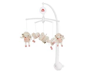 Fehn Música móvil feehnLAND - Mobile a carica con melodia Sabes cuántas estrellas hay y figuras para tranquilizar y entretener - con fijación a la cama para bebés de 0 a 5 meses