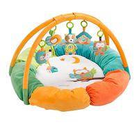 Fehn nido de actividades 3D arco de juegos Forest - Manta de juego para bebés redondo con 5 juguetes extraíbles para agarrar - para bebés y niños a partir de 0 meses - como regalo por el nacimiento