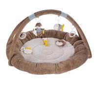 Fehn nido de actividades 3D arco de juegos nutria - Manta de juego para bebés redondo con 5 juguetes extraíbles para agarrar - para bebés y niños a partir de 0 meses - como regalo por el nacimiento