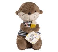 Fehn Nutria de peluche Theo Hola pequeño/a - Juguete de peluche y ayuda para dormir