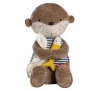Fehn Nutria de peluche Theo XL - Juguete de peluche grande y ayuda para dormir