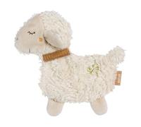 Fehn Oveja crujiente NATUR - animal de actividad crujiente de algodón de cultivo ecológico para agarrar, jugar y hacer ruido - para bebés y niños pequeños a partir de 0 meses