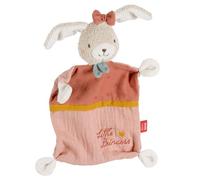 Fehn pañuelo de Peluche Liebre Princess - Compañero de Juegos y Peluche de algodón de Cultivo ecológico - con Eslogan Bordado Individualmente - para bebés y niños pequeños a Partir de 0+ Meses