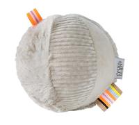 Fehn Pelota con sonajero perezoso, pelota de actividades con mezcla de materiales y sonajero para lanzar, agarrar y rodar, estimula la motricidad, para bebés y niños pequeños desde 0 meses