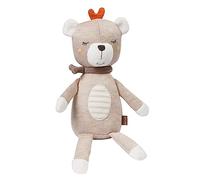 Fehn Peluche de burro fehnNATUR - Oso de peluche suave para recién nacidos para ayudar a dormir - Peluche de bebé para agarrar, sentir y abrazar - Oso de peluche con algodón orgánico (kba) para bebés
