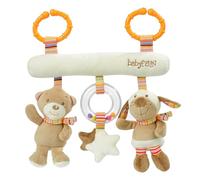 Fehn Rainbow 160987 - Trapecio de actividades, trapecio de tela para agarrar, sentir y jugar, para dentro o fuera de casa, para bebés y niños pequeños a partir de 0 meses, tamaño: 27 cm de longitud