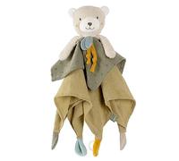 Fehn oso de peluche fehnNATUR, compañero de juegos y peluche de algodón procedente de la agricultura ecológica certificada (kbA) con chupete, para bebés y niños pequeños a partir de 0 meses