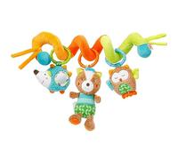 Fehn Sleeping Forest 071153 Espiral de actividades,espiral de tela para agarrar y experimentar,para la cama,el cochecito o el parquecito,bebés/niños pequeños a partir de 0 meses, longitud de 30 cm