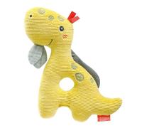 Fehn 051117 Ring-Greifling Dino - Juguete de habilidades motoras con sonajero - Fomenta el aprendizaje infantil - Compañero fiel para bebés y niños pequeños a partir de 0 meses