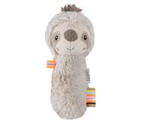 Fehn Sonajero en forma de barra con diseño de perezoso suave y mimoso, un compañero fiel para bebés y niños pequeños a partir de 0 meses