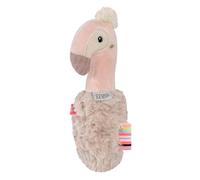 Fehn Sonajero en forma de barra con diseño de flamenco suave y mimoso, un compañero fiel para bebés y niños pequeños a partir de 0 meses