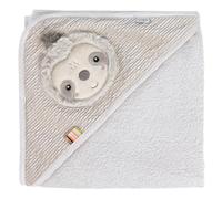 Fehn Toalla de baño con Capucha Perezoso - Poncho de baño de Rizo con Capucha y un Bonito Motivo de Perezoso - Gran absorbencia y suavida - para bebés y niños pequeños a Partir de 0+ Meses