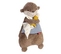Fehn Wärmetier Otter - Wohltuendes Kuscheltier mit entnehmbarem Wärme- /Kältesäckchen - Körnerkissen für Babys und Kleinkinder ab der Geburt