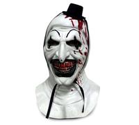 Fehodun Art The Clown Máscara Terrifier - Killer Payaso Máscara Scary Halloween Joker - Creepy Cosplay Disfraz Horror Accesorios Sangrientos Para Adultos
