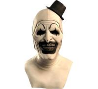 Fehodun Art the Clown Máscara Terrifier Killer Payaso Máscara Scary Halloween Joker Máscara Creepy Cosplay Disfraz Máscara Horror Accesorios sangrientos para adultos