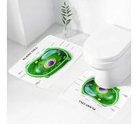 FEHWI Alfombra Baño 2 Piezas,Alfombrilla Antideslizante y Secado Rápido Lavable,Alfombrilla para Bañera,Baño,Ducha,WC,Educativo, Investigación en Biología Celular Vegetal Botánica Anatomía Estructur