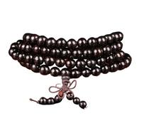 FEIAOPE brazalete femenino flexible, Cuentas de Buda de China, 1 pieza de cuentas de madera de ébano, pulsera de cuentas de oración de Buda budista, joyería(8mm)