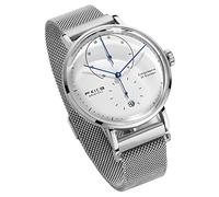 FEICE Reloj Automático Bauhaus para Hombre - Mecánico de Acero Inoxidable Con Espejo Arqueado - Analógico de Moda Unisex FM202 Ø42mm