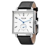 FEICE Reloj Automático Cuadrado Bauhaus con Cristal Zafiro Reloj Mecánico de Pulsera Mecánico da Moda Ø34 mm FM301 Negro