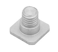 FEICHAO 1/4 hembra a 3/8 macho tornillo adaptador para portalámparas tornillo de conversión de zapata caliente (plata)