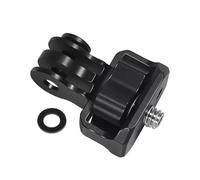 FEICHAO Convertidor de tornillo a tres ranuras para tarjetas de 1/4 pulgadas, adaptador universal de montaje de cámara para cámara de acción, accesorios de fotografía (adaptador, negro)