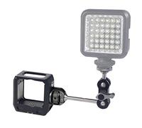 FEICHAO Kit de marco magnético para cámara con soporte de zapata fría 1/4 3/8 agujero compatible con DJI Osmo Action 2 cámara principal (kit de jaula D)