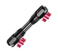 FEICHAO Varilla de extensión de brazo mágico de doble abrazadera de cabeza esférica de 17 mm para accesorios de montaje de cámara de acción (corta, abrazadera de cabeza de bola)
