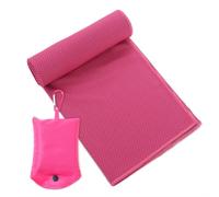 Feicuan Toalla de microfibra para gimnasio y playa, 90 x 30 cm, de secado rápido, compacta, con bolsa de almacenamiento y gancho, toalla de refrigeración, ligera, absorbente, para deportes, natación,