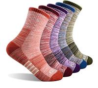 FEIDEER - Calcetines de senderismo para mujer, paquete múltiple, de ocio, aire libre, acolchados, absorben la humedad, M