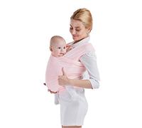 FeiFan Fular Portabebés Elastico para Llevar Al Bebé Fulares para Hombre Y Mujer Pañuelo Portabebe Ajustable Ergonómico Ajustable Lactancia Materna Honda del Portador De Bebé para El Niño,A