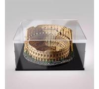 FEIFANBOYANG Vitrina acrílica, para Lego 10276 modelo Coliseo, vitrina transparente a prueba de polvo. (solo caja de exhibición) (base negra)